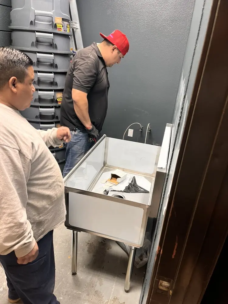 Commercial plumbing and sink installation in Texarkana